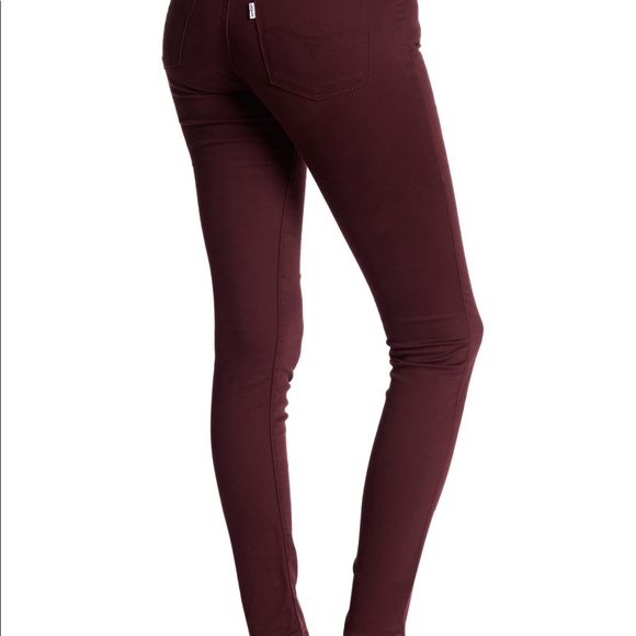 Levi’s Burgundy Super Skinny Jeans - Picture 5 of 5